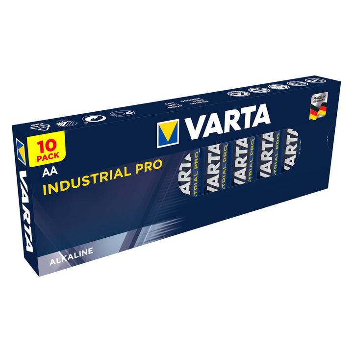 Органайзер за батерии GreenBlue Varta Box GB189 + 10x батерии AA и 10x батерии AAA Varta Industrial