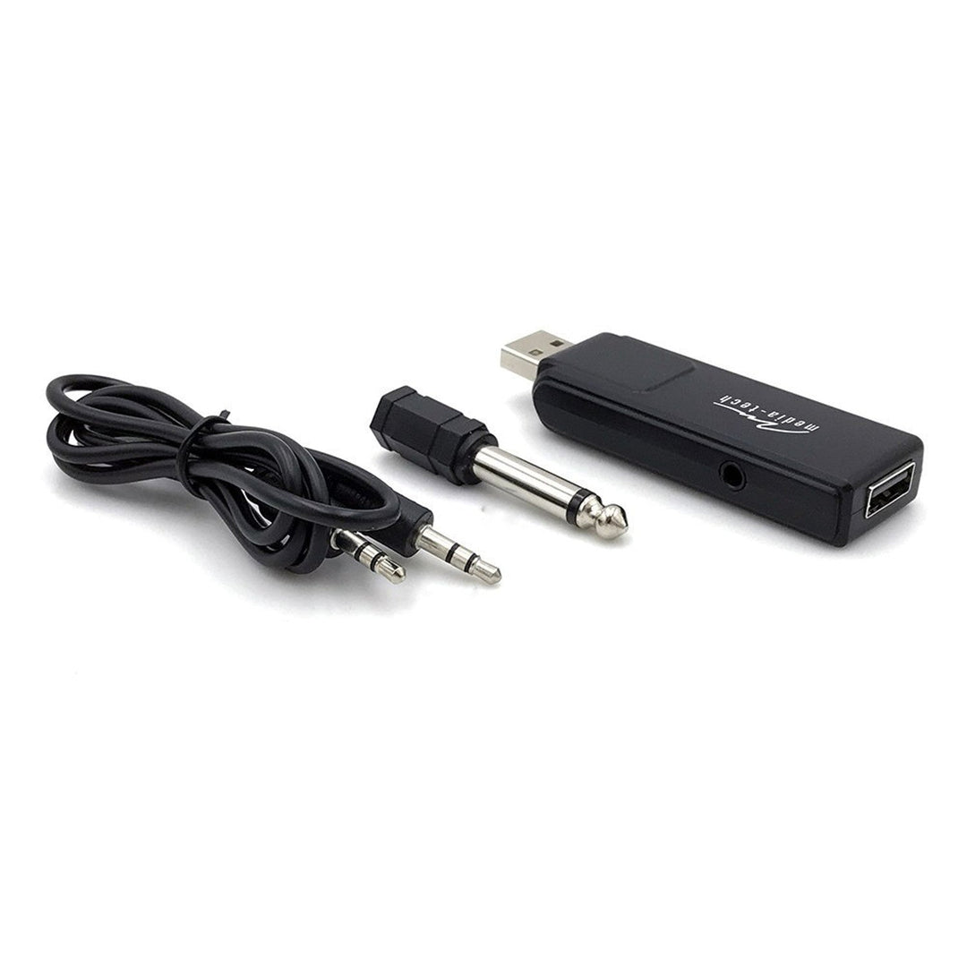 Два безжични микрофона с USB приемник за караоке високоговорител, Mediatech MT395