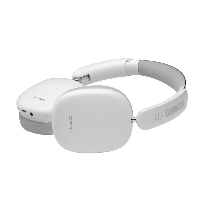 Concept SoundJoy безжични слушалки, до 70 часа време за възпроизвеждане, Bluetooth 5.4, бързо зареждане, активно шумопотискане до 33dB, бели, HS4061