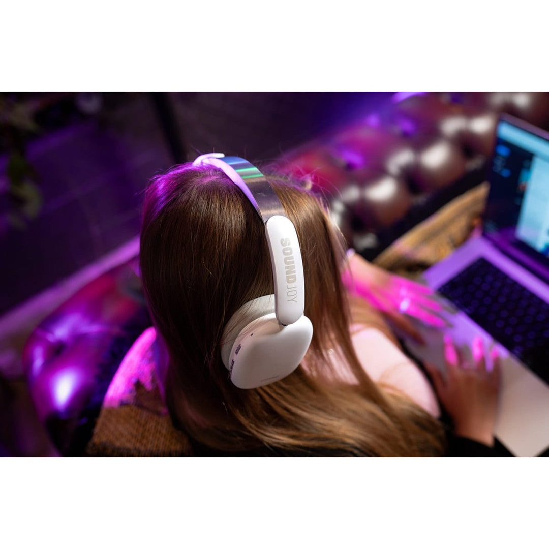 Concept SoundJoy безжични слушалки, до 70 часа време за възпроизвеждане, Bluetooth 5.4, бързо зареждане, активно шумопотискане до 33dB, бели, HS4061