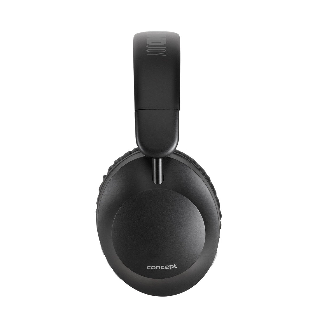 Concept SoundJoy безжични слушалки, до 45 часа време за възпроизвеждане, Bluetooth 6.0, бързо зареждане, активно шумопотискане до 18dB, черни, HS4080