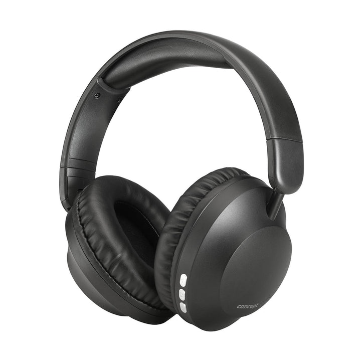 Concept SoundJoy безжични слушалки, до 45 часа време за възпроизвеждане, Bluetooth 6.0, бързо зареждане, активно шумопотискане до 18dB, черни, HS4080