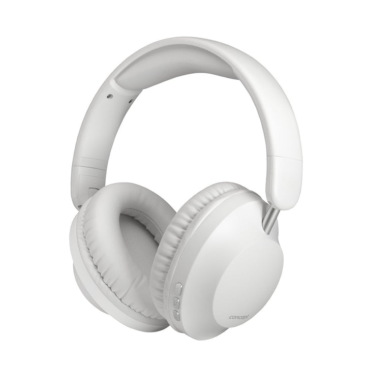Concept SoundJoy безжични слушалки, до 45 часа време за възпроизвеждане, Bluetooth 6.0, бързо зареждане, активно шумопотискане до 18dB, бели, HS4081