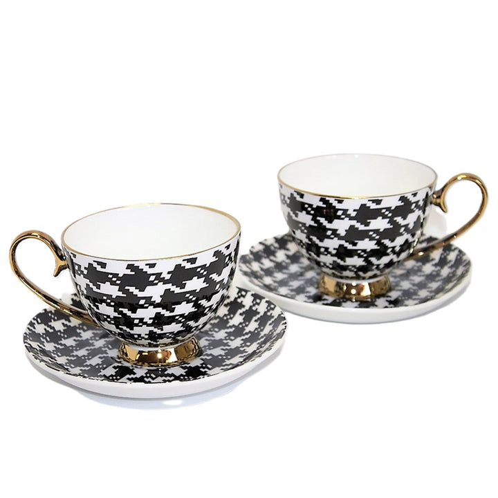 Чаши за еспресо 2+2 Pepitka Gold Accents Порцелан, Queen Isabel