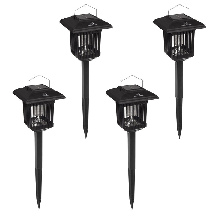 Maclean слънчева LED лампа за убиване на насекоми, IP44, LED/UV, 2*AA Ni-MH 200 mAh батерия, 2V DC слънчева MCE448, 4 броя