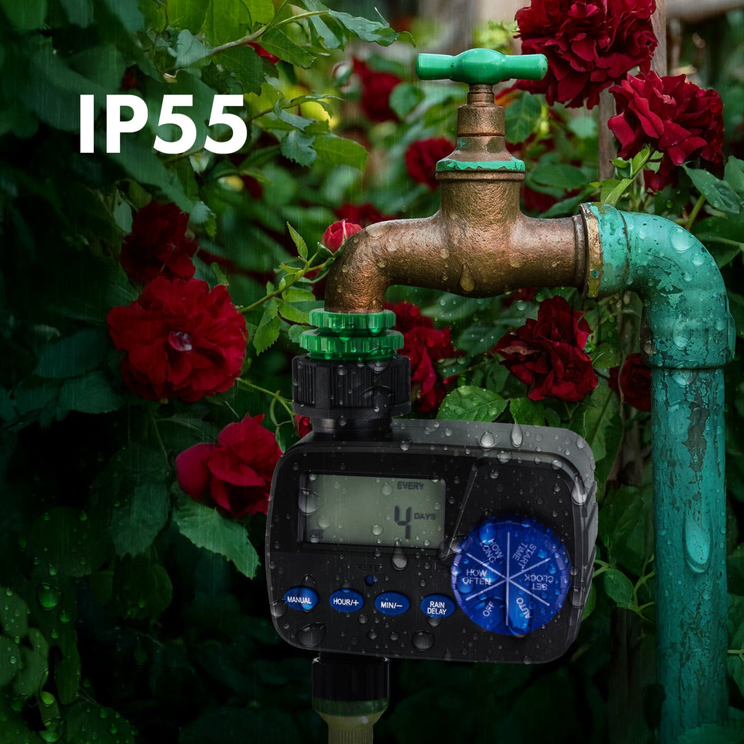 Електронен контролер за напояване GreenBlue, програмист, 2x1,5V AA захранване, GB390 + 2x Varta Industrial AA алкални батерии