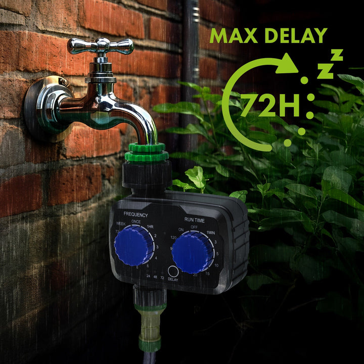 GreenBlue електронен контролер за напояване, програмист, захранване 2x 1,5V AA, GB391 + 2x AA Varta Industrial алкални батерии