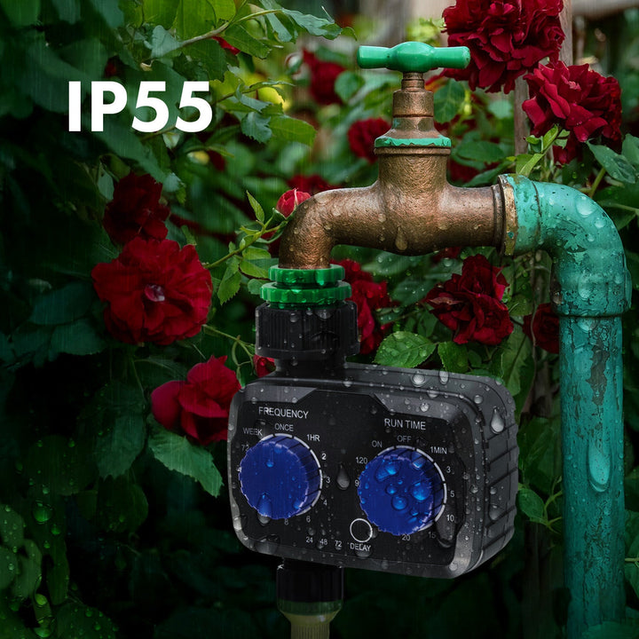 GreenBlue електронен контролер за напояване, програмист, захранване 2x 1,5V AA, GB391 + 2x AA Varta Industrial алкални батерии