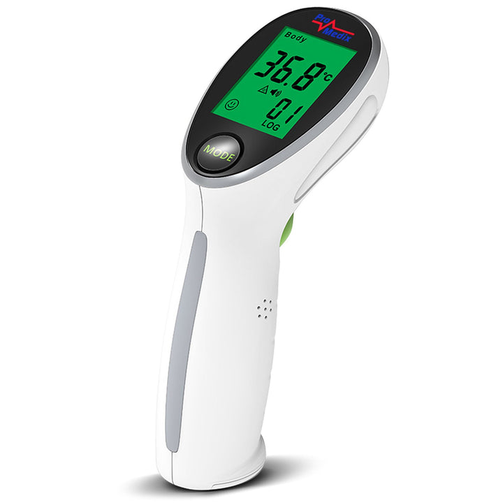 Promedix PR-960 безконтактен инфрачервен медицински термометър + 2x AAA Varta Industrial батерии