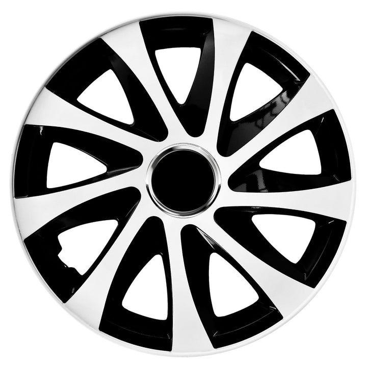 Универсална капачка за джанта 14'' NRM Drift Extra бяла и черна 1 брой