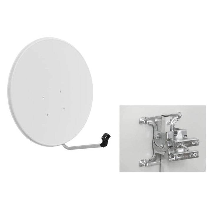 Сателитна антена LTC, 90 cm, светло сива, висока устойчивост на механични фактори, LXSAT952