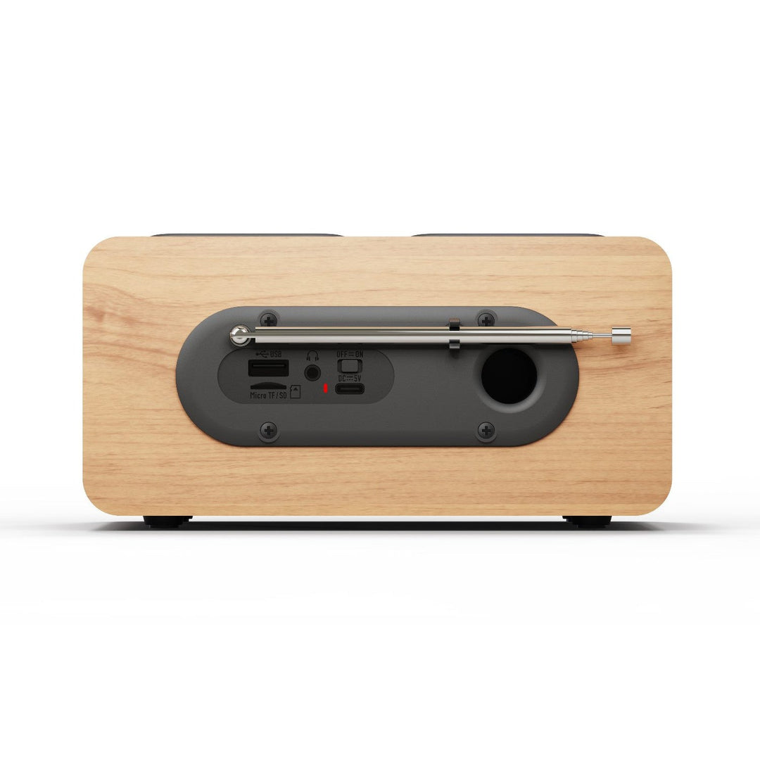 Преносимо радио Blaupunkt, цифрово радио DAB+ и FM тунер, Bluetooth, изход за слушалки, USB и microSD плейър, LCD дисплей, часовник и аларма, захранва се от USB-C акумулаторна батерия, DR10CR