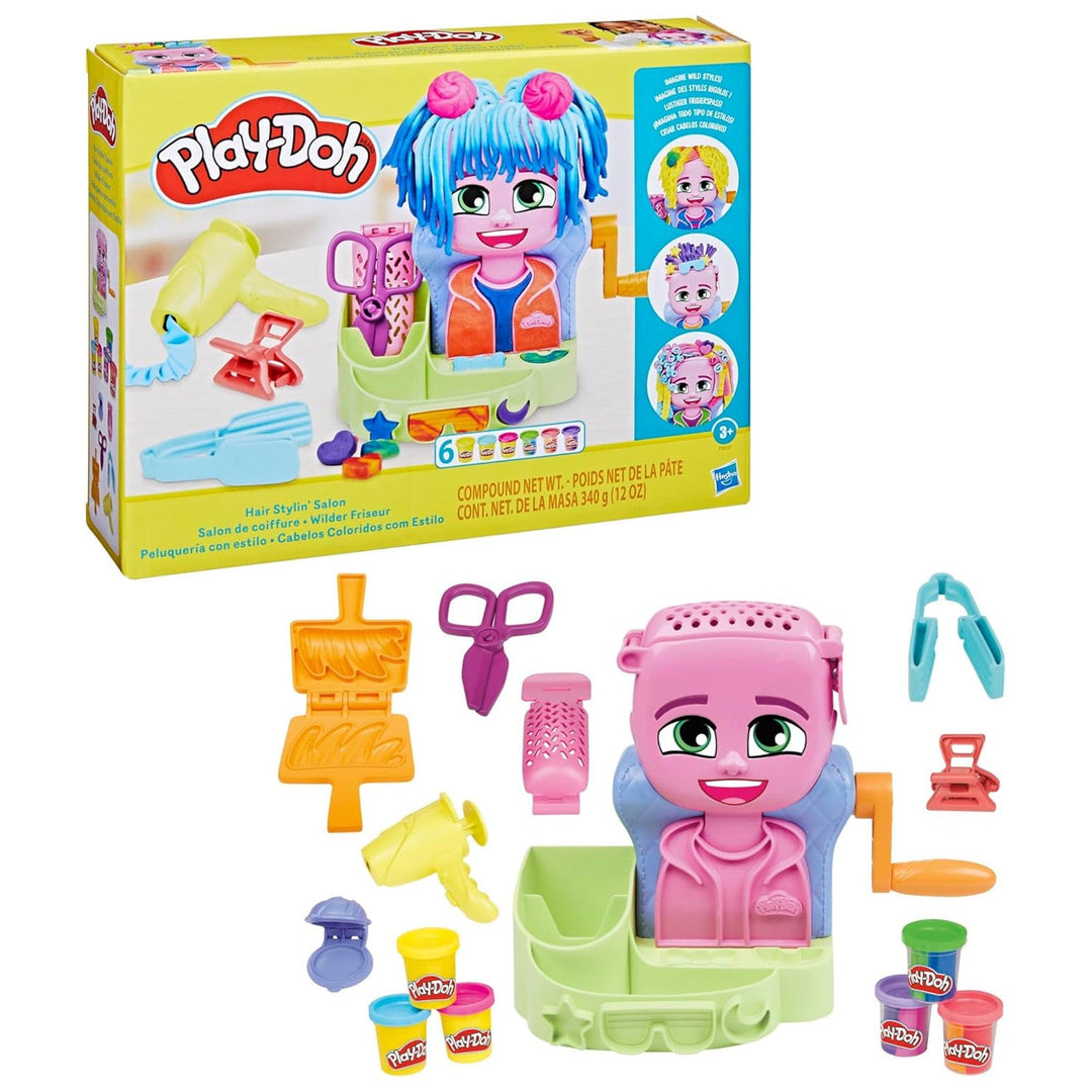 Play-Doh Hair Salon, творческа играчка, пластилин, F8807