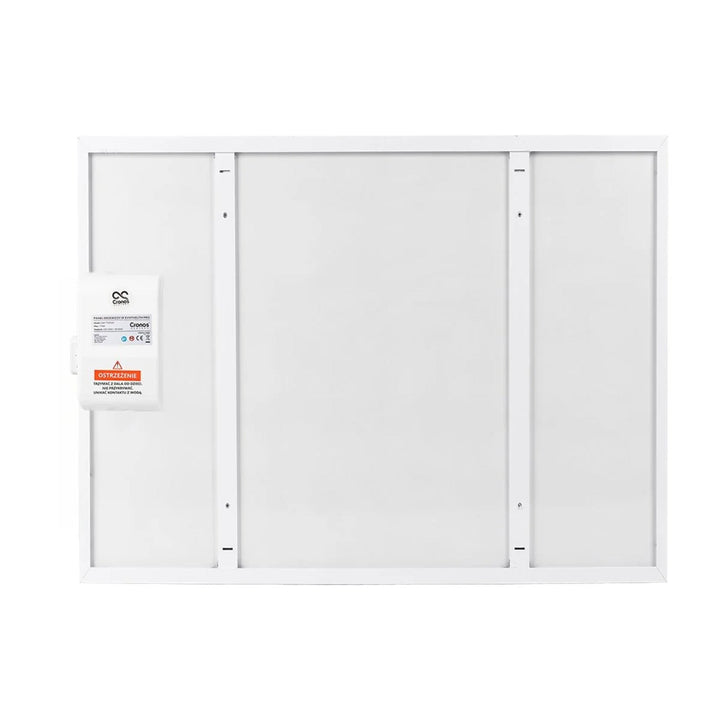 Инфрачервен нагревател Cronos, 500 W, бял, подходящ за хора с алергии, ултратънък, матова повърхност, отоплява площ до 14 м2, Synthelith PRO CRP-500TWP White