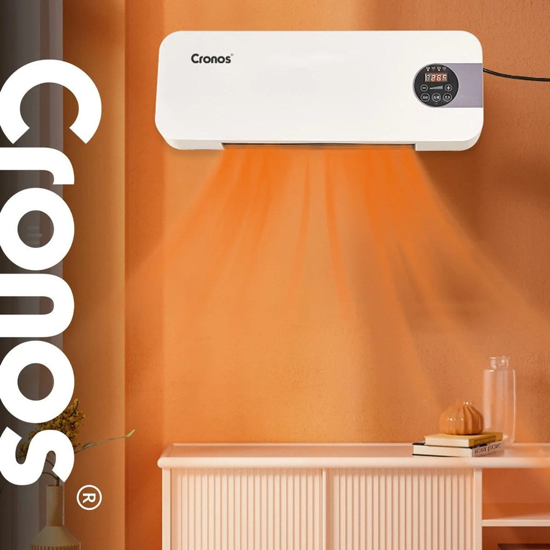 Вентилаторна завеса Cronos, мощност 1500 W, ниска консумация на енергия, широк ъгъл на въздушния поток, дистанционно управление, HFH-201