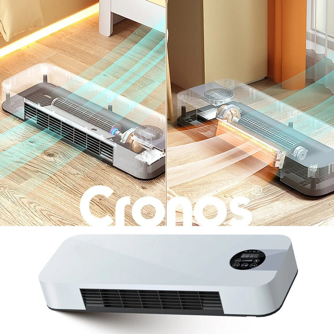 Вентилаторна завеса Cronos, мощност 1500 W, ниска консумация на енергия, широк ъгъл на въздушния поток, дистанционно управление, HFH-201