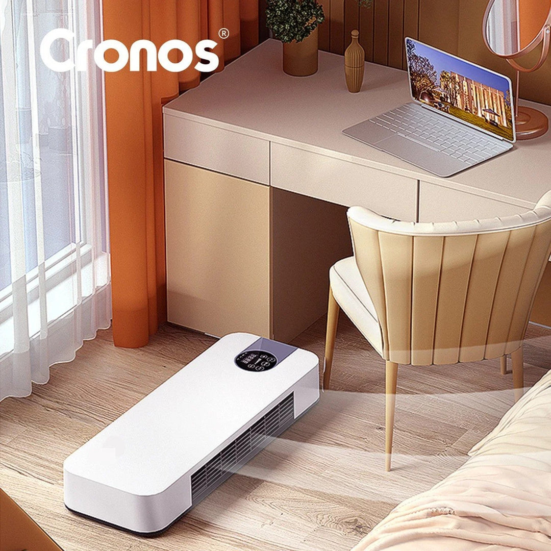 Вентилаторна завеса Cronos, мощност 1500 W, ниска консумация на енергия, широк ъгъл на въздушния поток, дистанционно управление, HFH-201