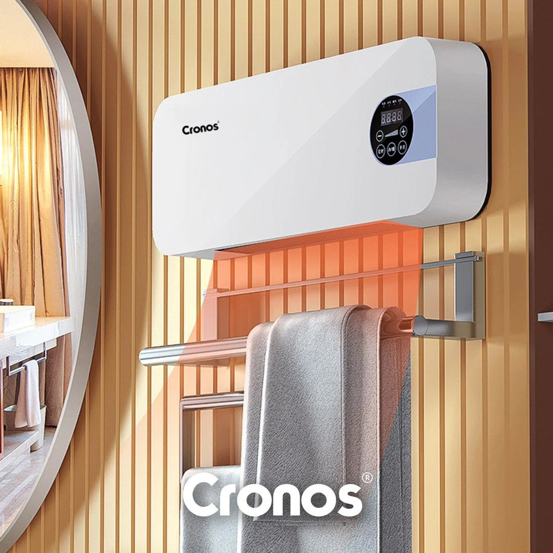 Вентилаторна завеса Cronos, мощност 1500 W, ниска консумация на енергия, широк ъгъл на въздушния поток, дистанционно управление, HFH-201