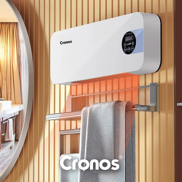 Вентилаторна завеса Cronos, мощност 1500 W, ниска консумация на енергия, широк ъгъл на въздушния поток, дистанционно управление, HFH-201