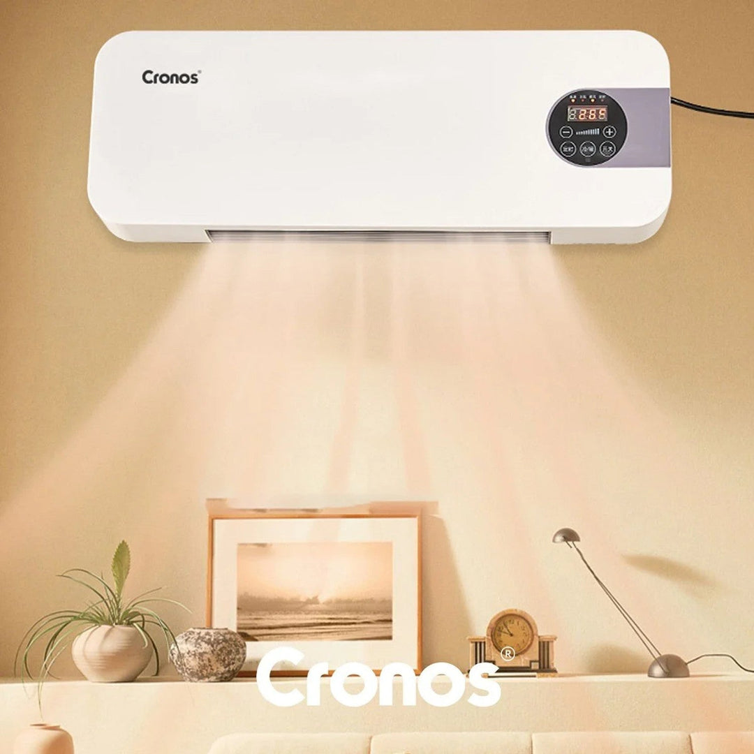 Вентилаторна завеса Cronos, мощност 1500 W, ниска консумация на енергия, широк ъгъл на въздушния поток, дистанционно управление, HFH-201