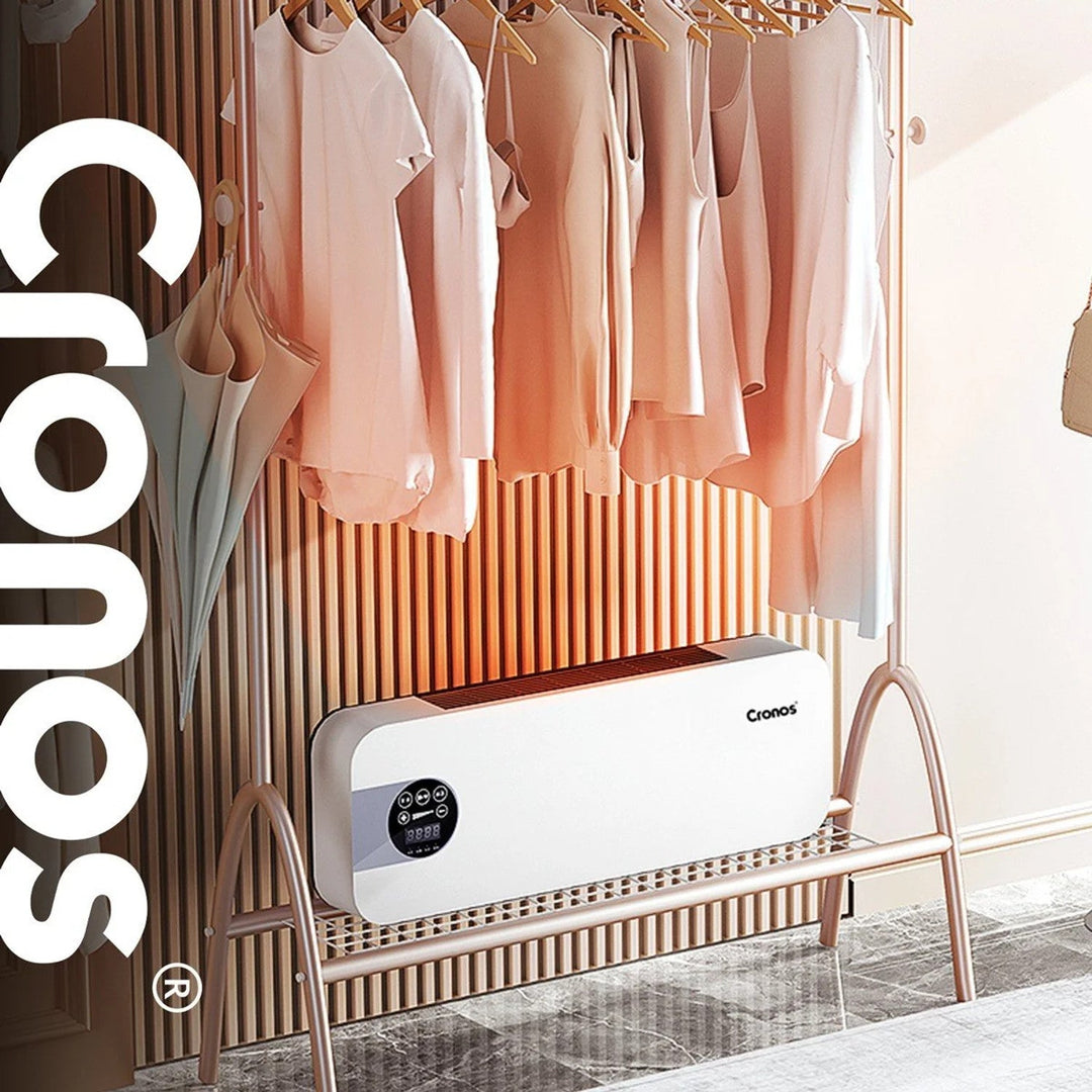 Вентилаторна завеса Cronos, мощност 1500 W, ниска консумация на енергия, широк ъгъл на въздушния поток, дистанционно управление, HFH-201