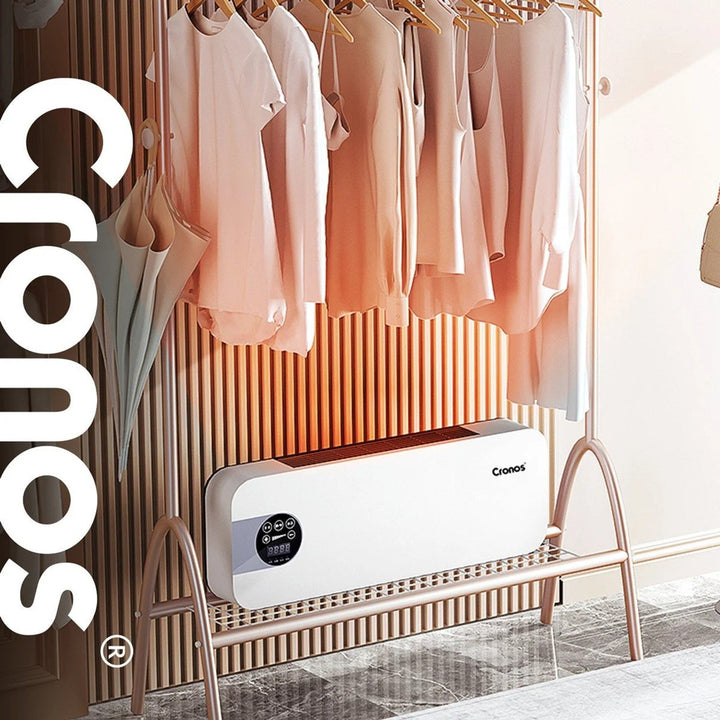 Вентилаторна завеса Cronos, мощност 1500 W, ниска консумация на енергия, широк ъгъл на въздушния поток, дистанционно управление, HFH-201