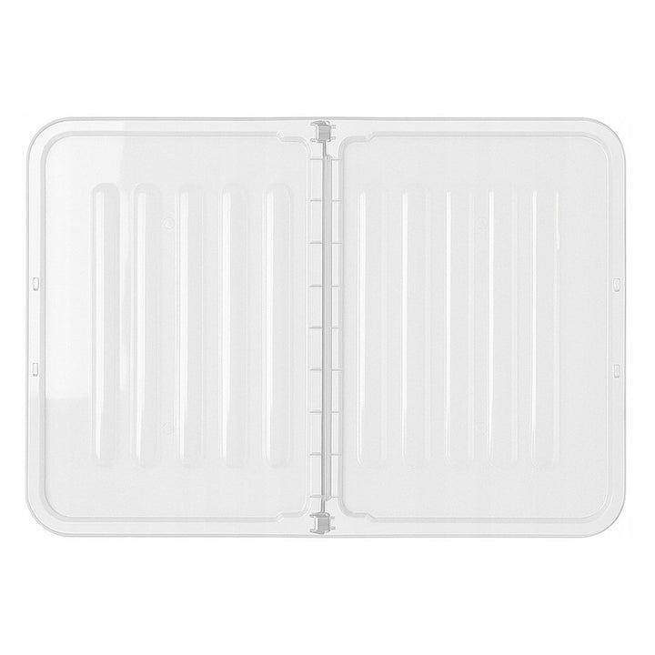 Plast Team Home Box Flex 15L контейнер с двойна капак, сгъваем капак, предпазни клипсове, прозрачен, 23010800