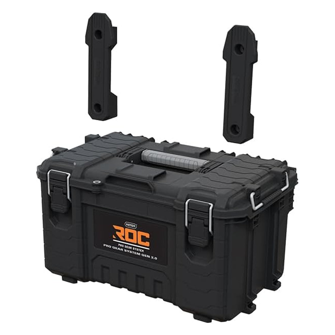 Кутия за инструменти Keter ROC Pro Gear 2.0, товароносимост 54 кг, с дръжки Pro Mount, включен органайзер, възможност за закачане на стена, 256984