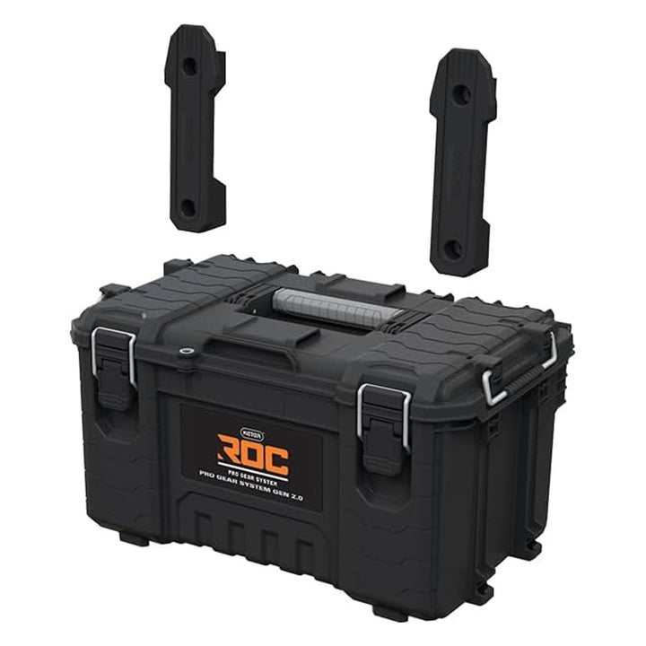 Кутия за инструменти Keter ROC Pro Gear 2.0, товароносимост 54 кг, с дръжки Pro Mount, включен органайзер, възможност за закачане на стена, 256984