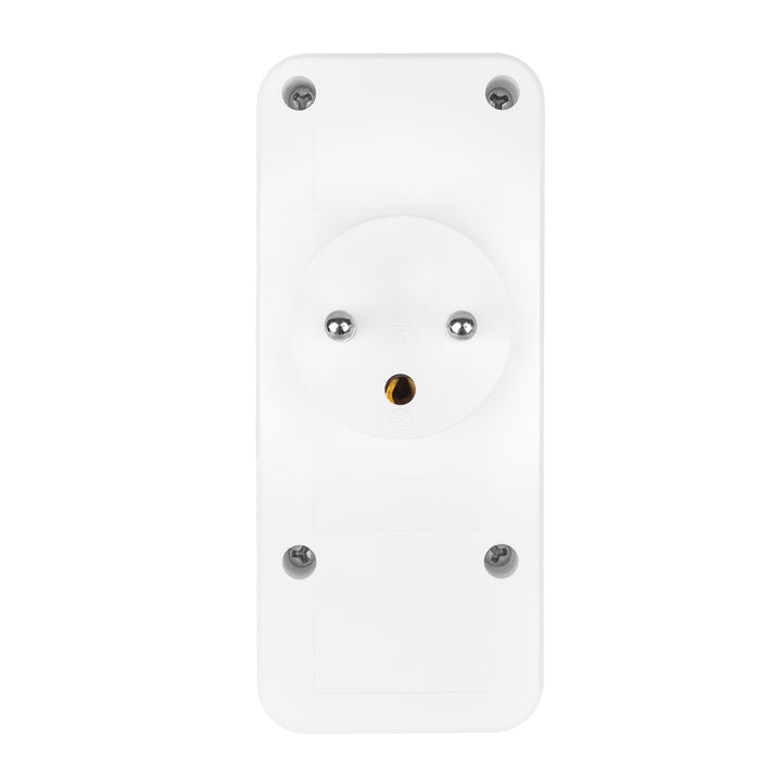 Маклин електрически контакт x3 + 4xUSB, разклонител с 3 контакта, 2xUSB A, 2xUSB C PD 20W, 1x16A + 2x6A, MCE248 F/W, 3 броя
