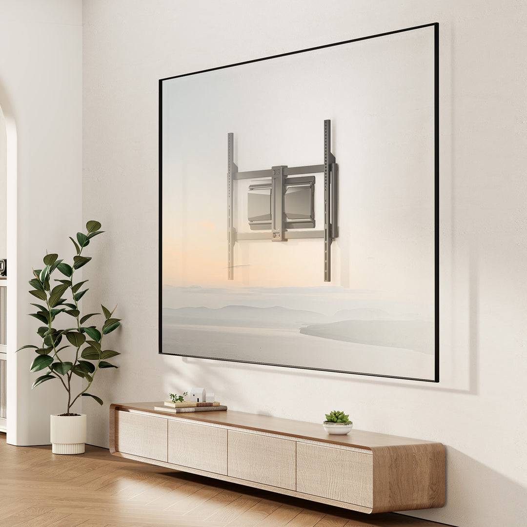 Стойка/закачалка за телевизор Maclean, макс. VESA 600x400, 37-90", макс. натоварване 65 кг, черна, MC-881 N