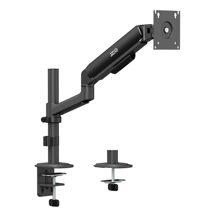 Стойка / закачалка за монитор Ergo Office, с газова пружина, 17"-32", 1-10 кг, матово черно, макс. VESA 100x100, ER-691 B
