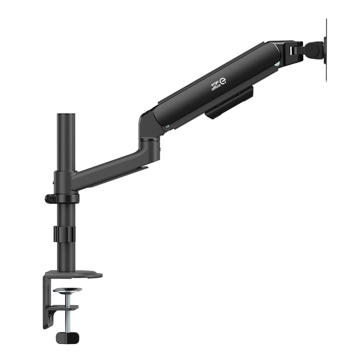 Стойка / закачалка за монитор Ergo Office, с газова пружина, 17"-32", 1-10 кг, матово черно, макс. VESA 100x100, ER-691 B