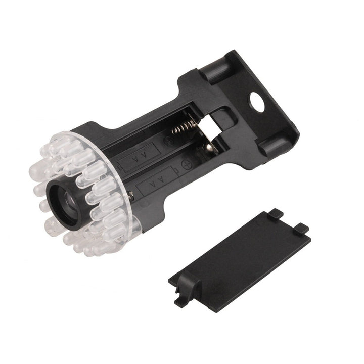IR9000 B IR LED фалшива камера, черен мигащ LED, 2 броя