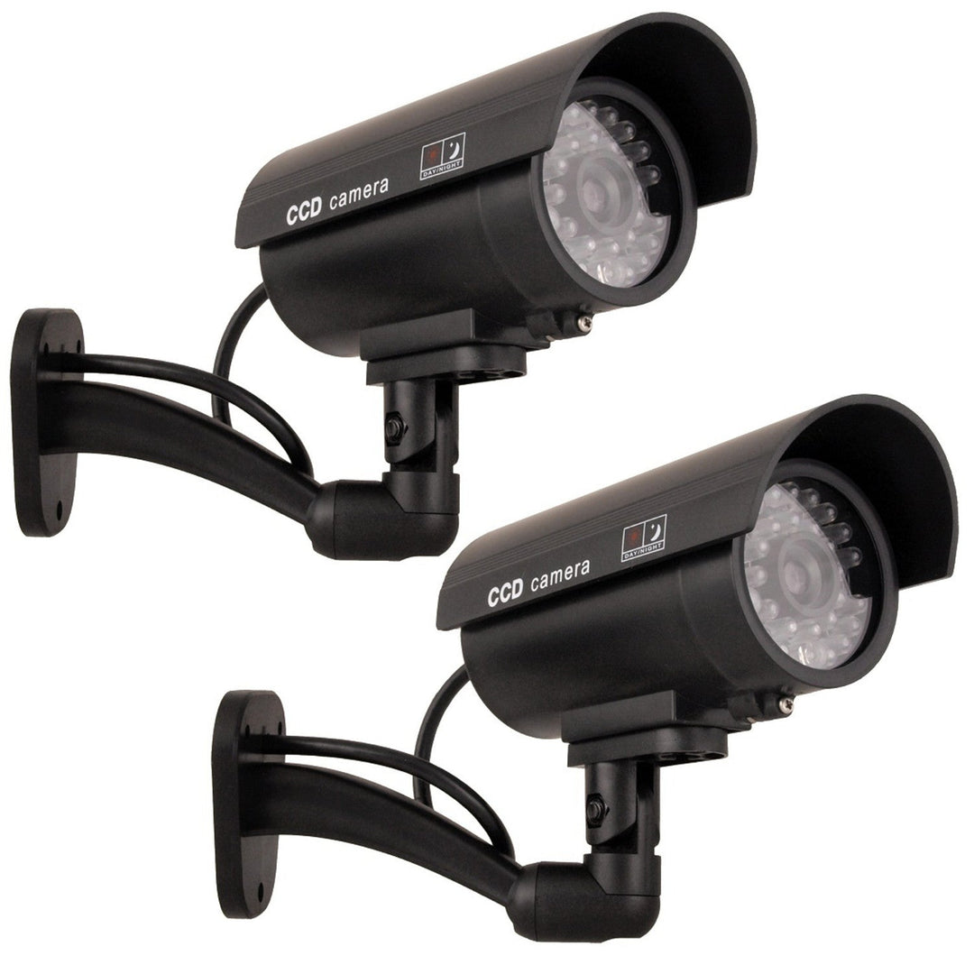 IR9000 B IR LED фалшива камера, черен мигащ LED, 2 броя