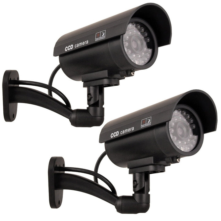IR9000 B IR LED фалшива камера, черен мигащ LED, 2 броя