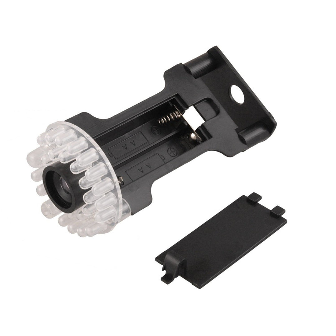 IR9000 B IR LED фалшива камера, черен мигащ LED, 4 броя