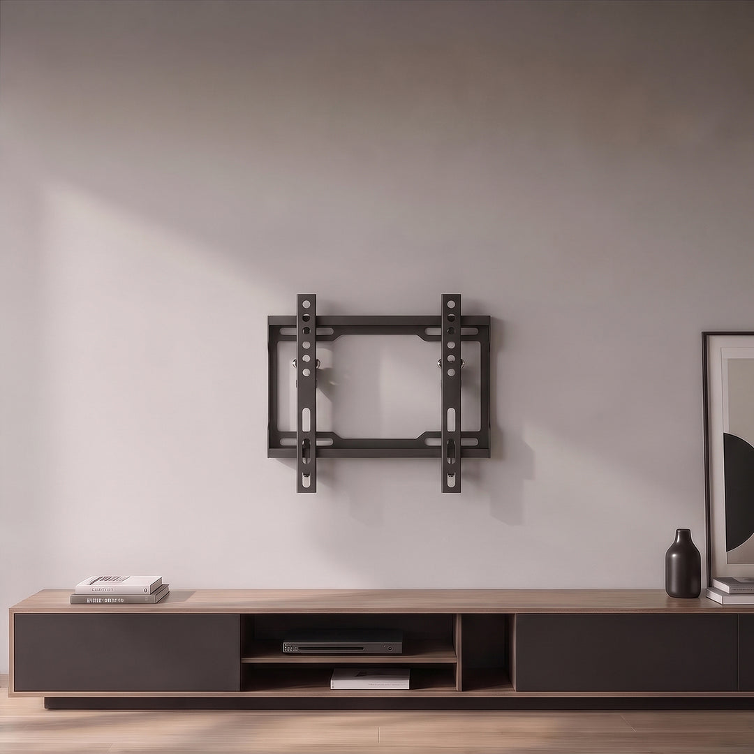 Стойка / закачалка за телевизор Maclean, макс. VESA 200x200, 13-43", до 45 кг, черна, регулиране на наклона 0°~-8°, MC-186