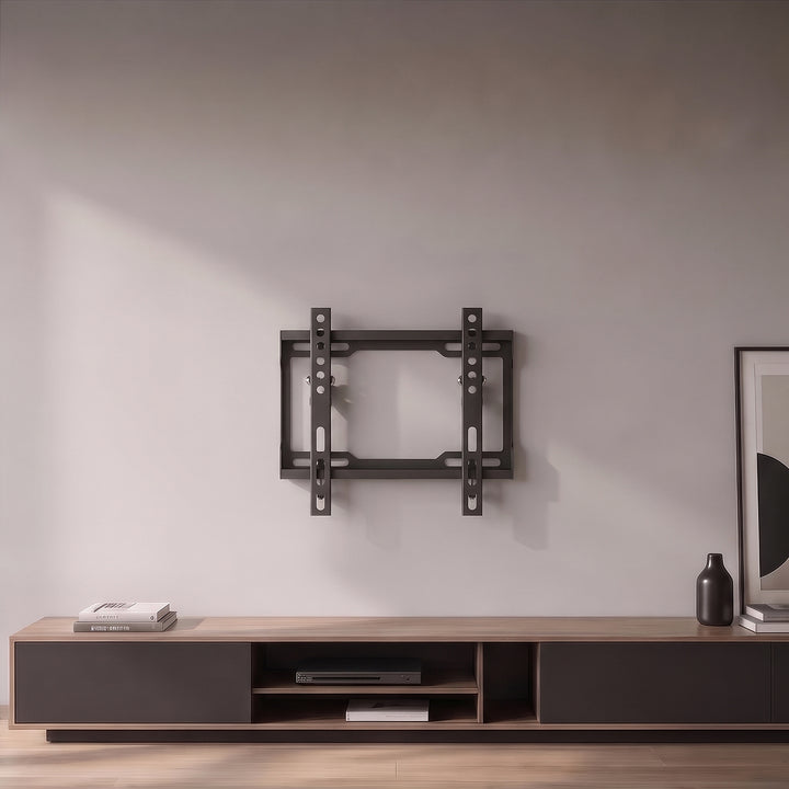 Стойка / закачалка за телевизор Maclean, макс. VESA 200x200, 13-43", до 45 кг, черна, регулиране на наклона 0°~-8°, MC-186