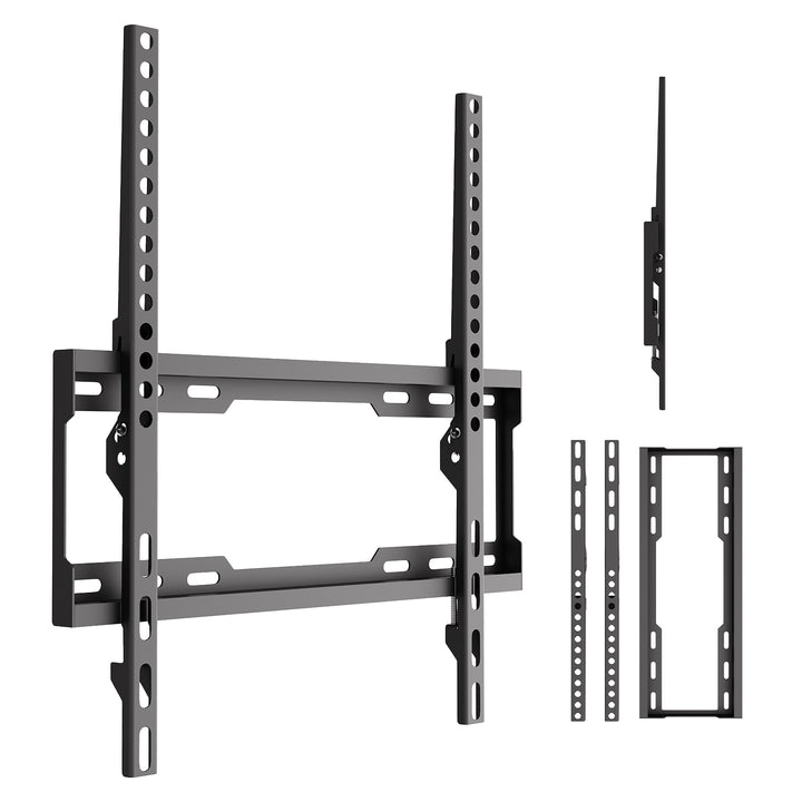 Стойка / закачалка за телевизор Maclean, макс. VESA 400x400, 32-75", до 45 кг, черна, регулиране на наклона 0°~-8°, MC-187