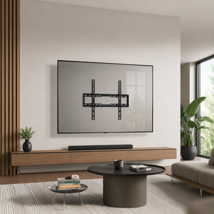 Стойка / закачалка за телевизор Maclean, макс. VESA 600x400, 37-86", до 45 кг, черна, регулиране на наклона 0°~-8°, MC-188