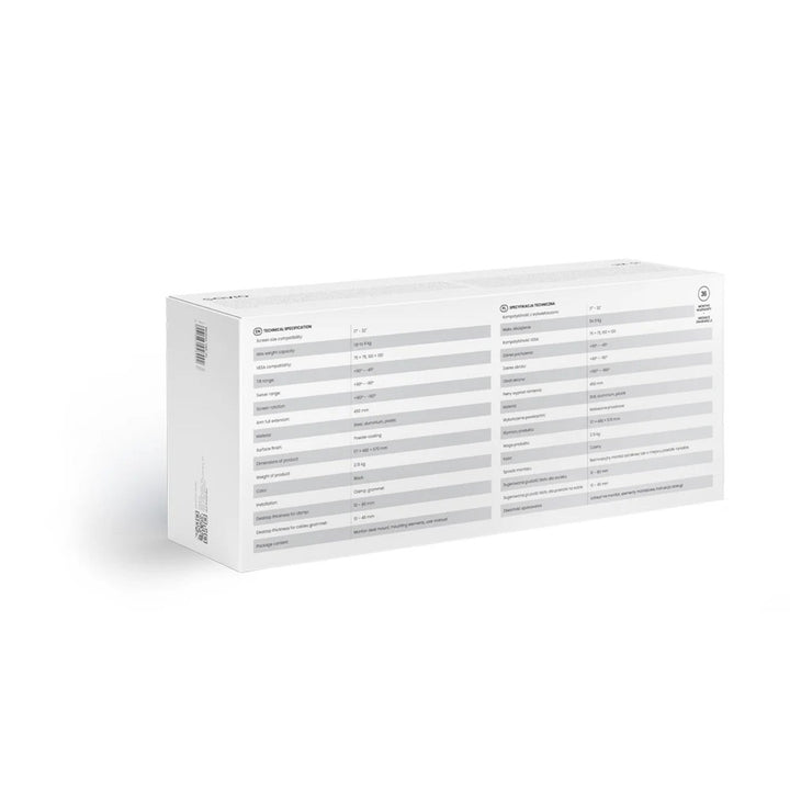 SAVIO монтаж за бюро за монитори 17-32", 2-9 кг, газова пружина, UM-01