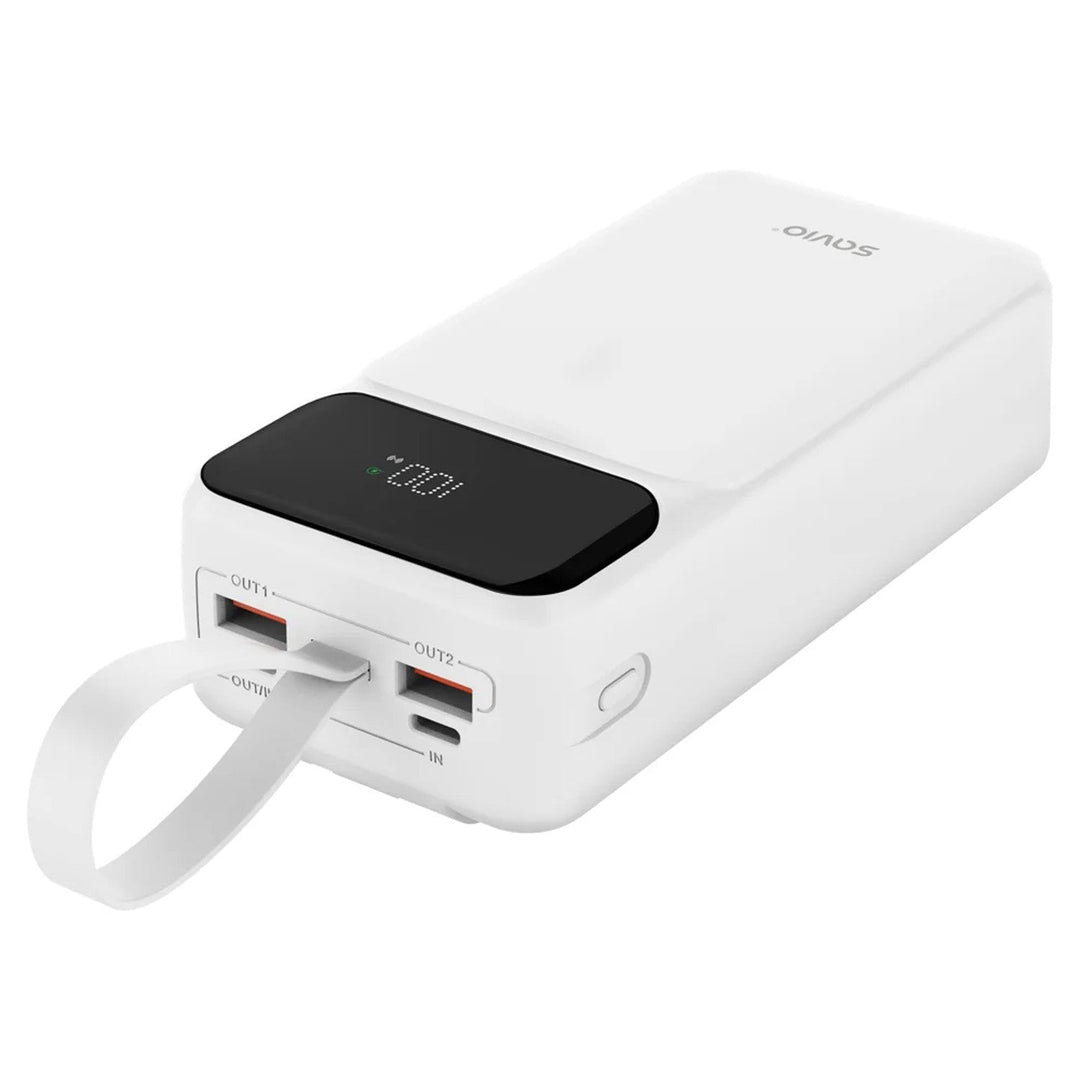 Powerbank SAVIO, 2 USB порта, 1 USB-C порт, Quick Charge, Power Delivery, SAVBA-11