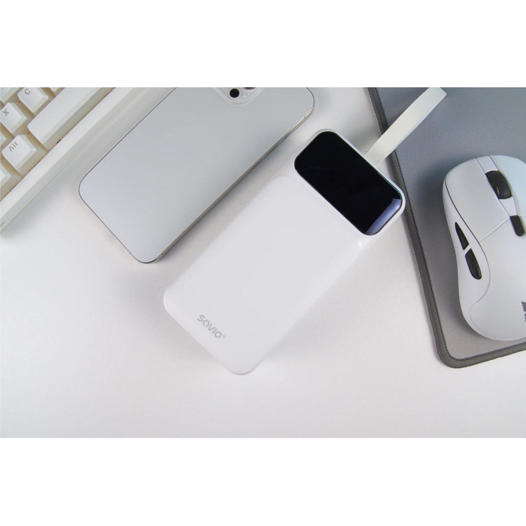 Powerbank SAVIO, 2 USB порта, 1 USB-C порт, Quick Charge, Power Delivery, SAVBA-11