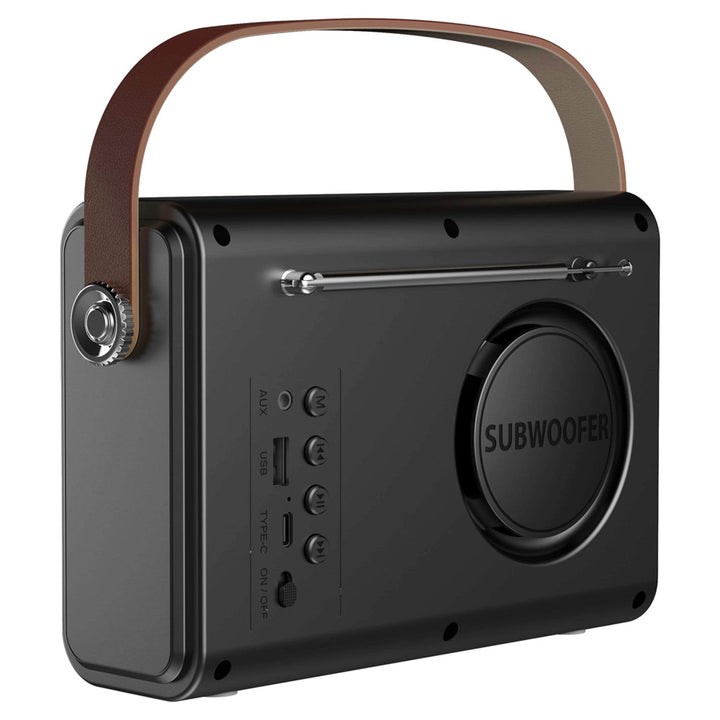 Преносимо FM радио Savio, акумулаторно захранване, Bluetooth, AUX, SAVRS-01