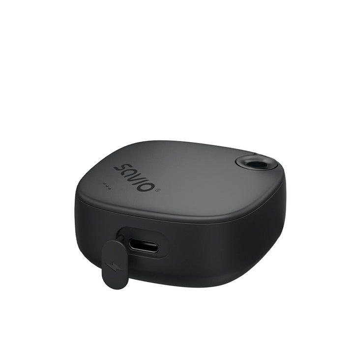 Безжични слушалки Savio, Bluetooth 5.3, ENC, USB-C, черни, SAVSLTWS-11