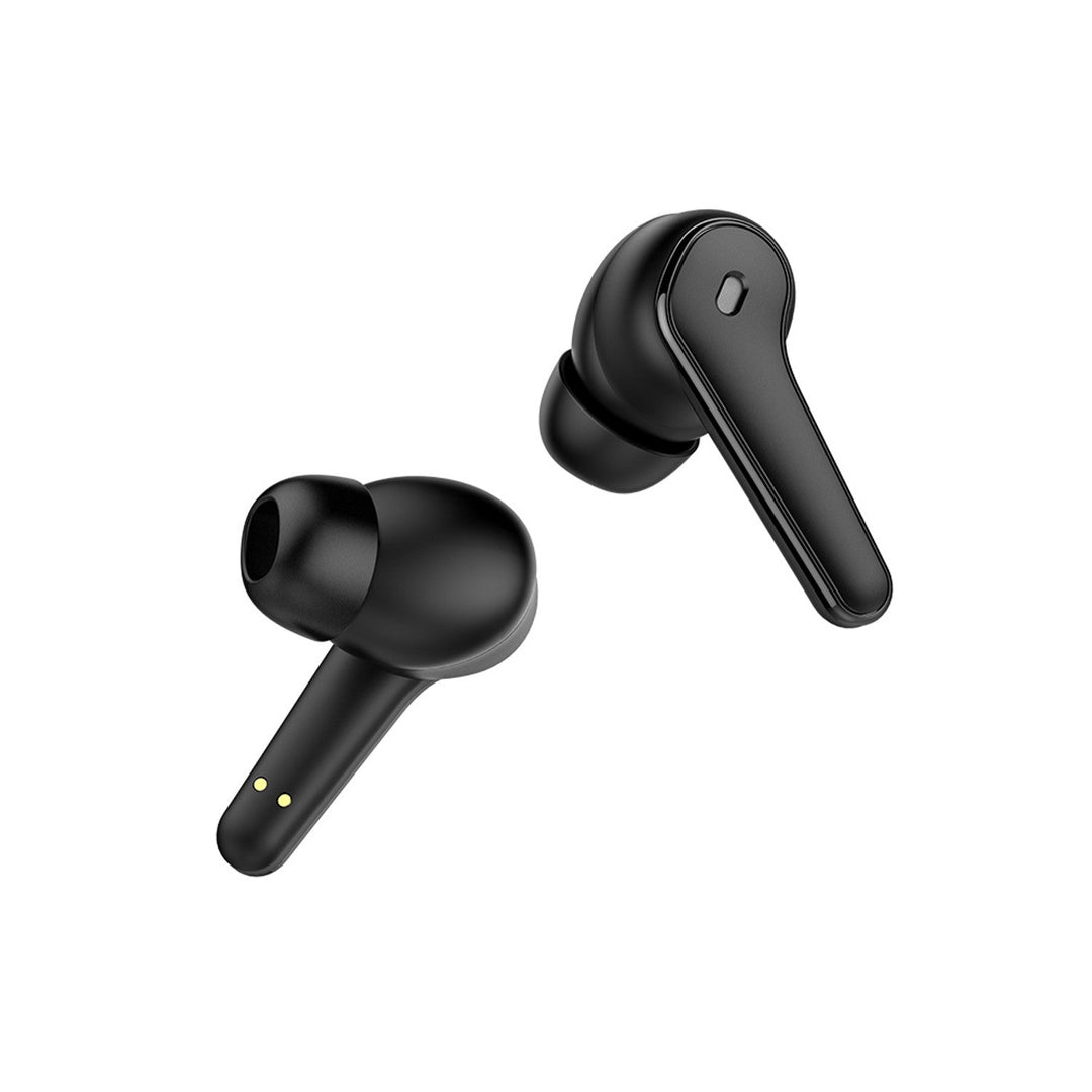 Безжични слушалки Savio, Bluetooth 5.3, ENC, USB-C, черни, SAVSLTWS-11