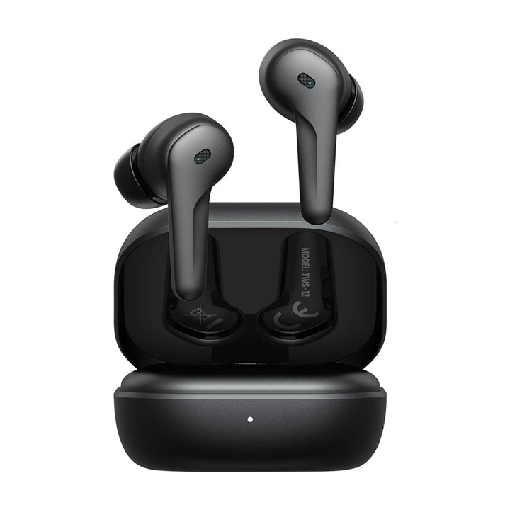 Безжични слушалки Savio, Bluetooth 5.3, ANC, USB-C, черни