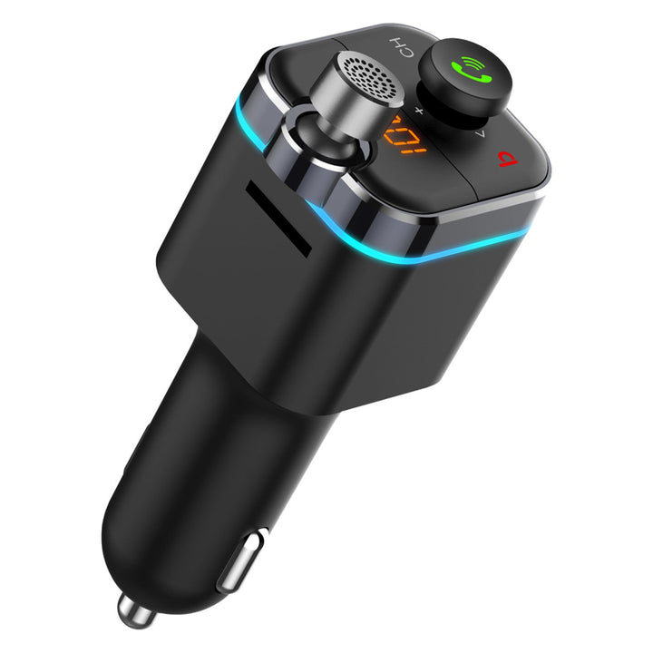 Savio MP3 автомобилен предавател, Bluetooth 5.0, функция за зареждане, черен, SAVFMTRANSTR-12