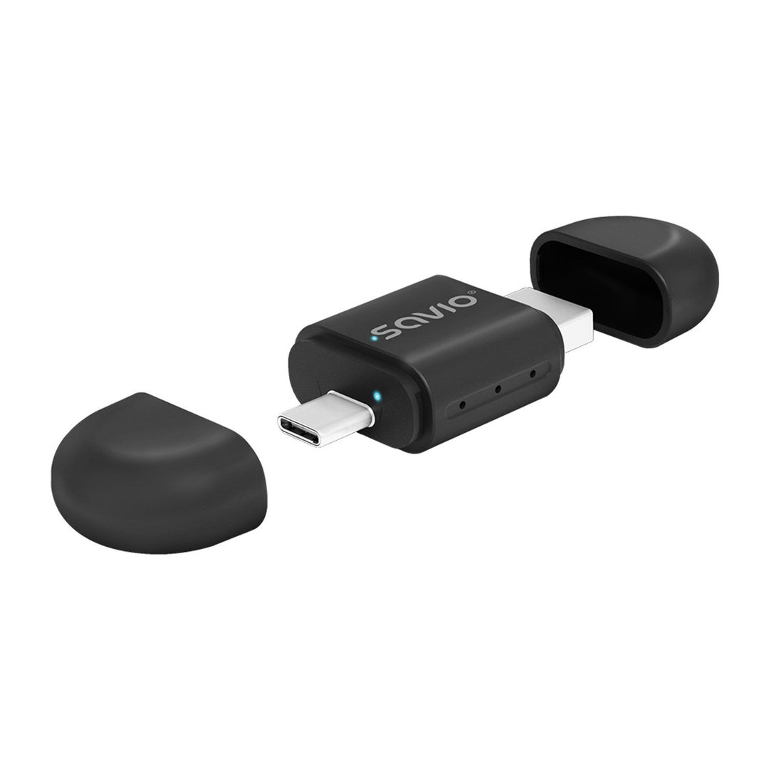 Безжичен адаптер Savio, CarPlay, Android Auto, Bluetooth, Wi-Fi, SAVTR-17